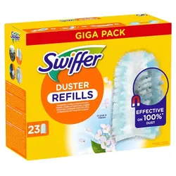 P&G Swiffer Staubmagnet Duster Nachfüller mit Duft 23 Tücher nehmen Staub, Schmutz und Haare von allen Oberflächen auf