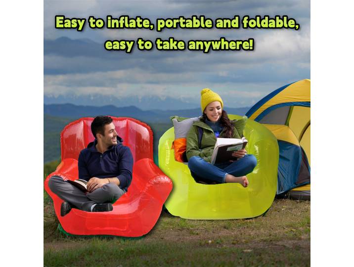 Chaise longue gonflable en PVC Transparent, canapé gonflable pour Patio de Camping, meubles de canapé à Air, salle de plage extérieure