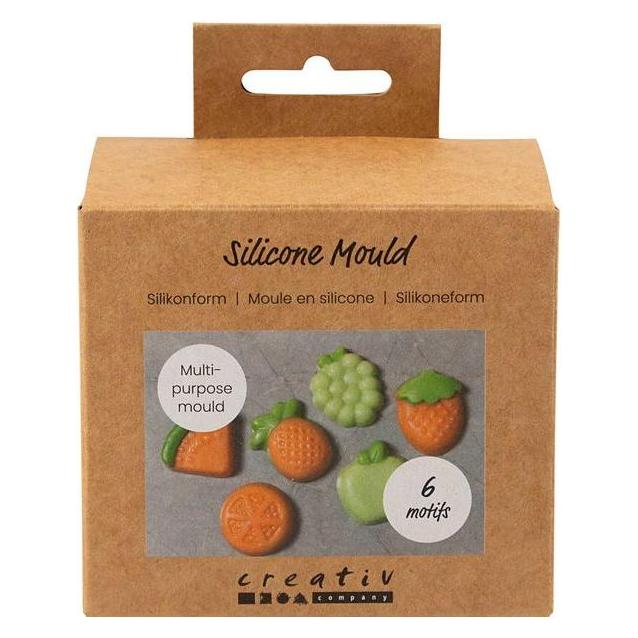 Creativ Company Silikon Form Früchte 6 Stück (9 x 8.50 x 9 cm) (37125)
