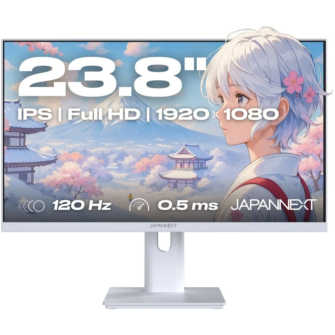 23,8" (60,47cm) JAPANNEXT JN-I238FHD120F-HSP-W Weiß 1920x1080 1xHDMI 1.4