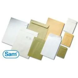 SAM, Briefumschlag, Über A-18495 Weiss Selbstklebend 90 g/m2 (250x)