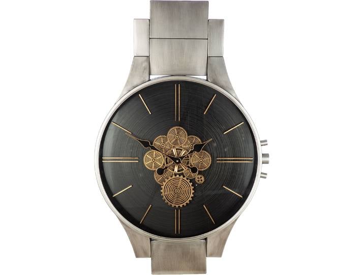 Wanduhr GILDE Wanduhr Timing , silber (silberfarben), B:62,5cm H:99,5cm, Wanduhren, Wanduhr