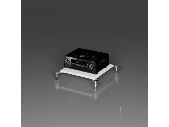YHTCSXMD HiFi Rack, Audio Rack, 1–4 Ebenen mit dicken Holzablagen Modulares Design mit Entkopplungsspitzen für Verstärker und HiFi-Geräte, ideal für Medienbereiche und HiFi-Hörräume