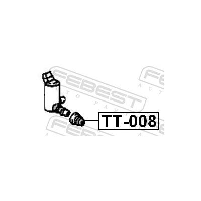 FEBEST Dichtung, Waschwasserpumpe/Waschwasserbehälter TT-008 für TOYOTA DAIHATSU