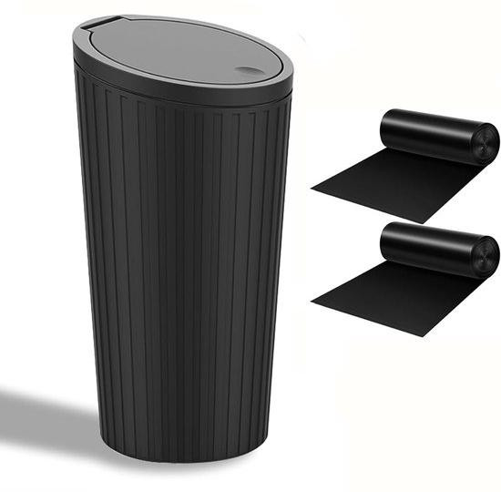 Famanu mini-afvalbak met opklapbaar deksel en afvalzakken - geurwerend
