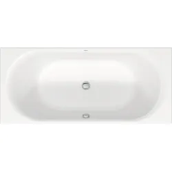 Duravit D-Neo Rechteck-Badewanne 700476000000000 180 x 80 x 46 cm, Einbauversion, 2 Rückenschrägen, weiß