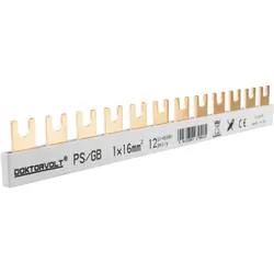 1P Phasenschiene Gabel 12-polig 16mm2 PS/GB Schiene Sammelschiene 100A DV-9405-PSGB