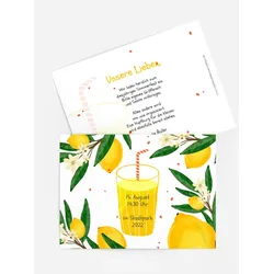 Einladung zum Sommerfest selbst gestalten mit Spruch und Fotos im Onlinedesigner bei Meine-Kartenmanufaktur.de