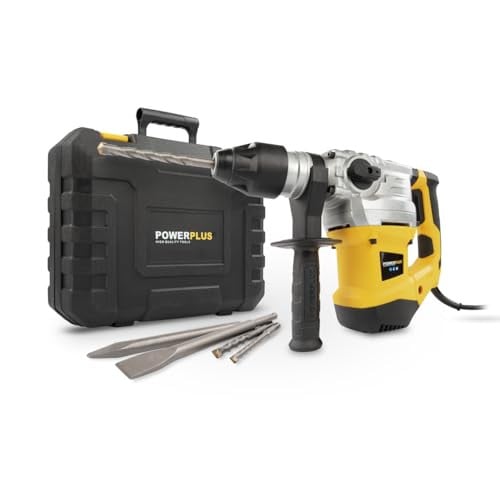 Powerplus Elektrische klopboormachine POWX1195-4 in 1, 1500 W, 6 J, SDS plus, met 5 accessoires
