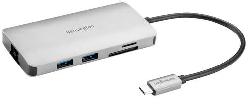 Kensington USB-C Dockingstation UH1400p Passend für Marke Dockingstations: Universal inkl. Ladefunktion, integrierter Kartenleser, USB-C Power