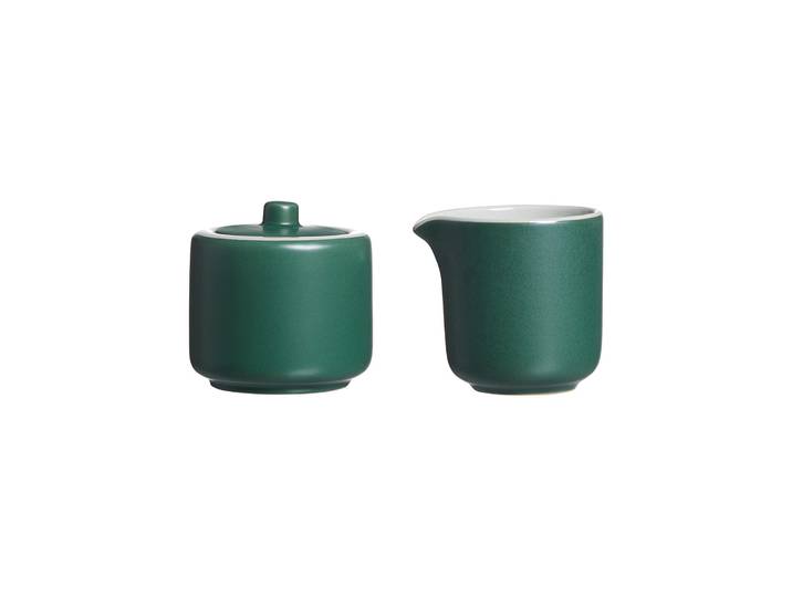Milch- und Zuckerset RITZENHOFF & BREKER Milch- und Zuckerset Jasper 2er Set , grün, 2, Keramik, Geschirr-Sets, Milch- und Zuckerset, Spülmaschinengeeignet