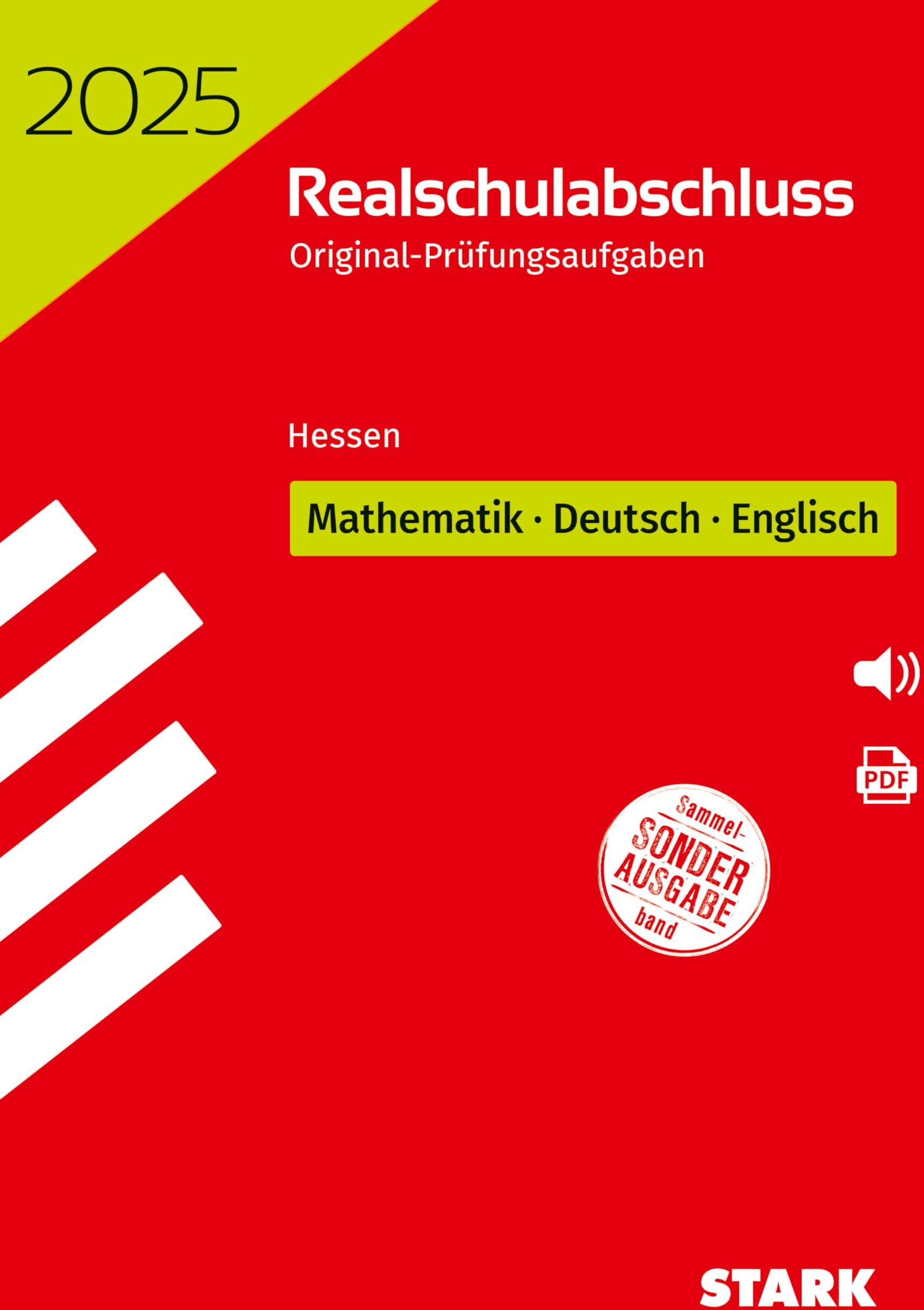 STARK Original-Prüfungen Realschulabschluss 2025 - Mathematik, Deutsch, Englisch - Hessen - Preis vom 04.10.2026 03:51:26 h