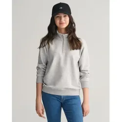 Gant Unisex für Kinder. 906895 Shield Sweatshirt mit halbem Reißverschluss grau (9/10años= 134/140cm), Lässig, Baumwolle, Kinderbekleidung