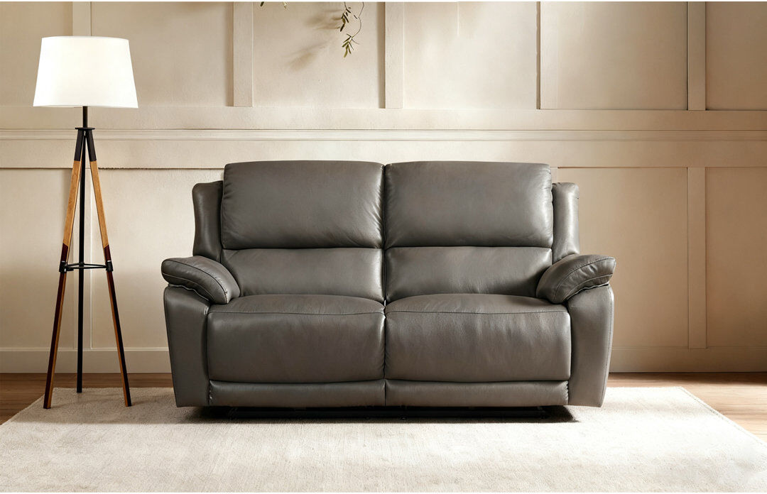 Ebern Designs Eliessia 2 Seater Electric Reclining Sofa Gray
