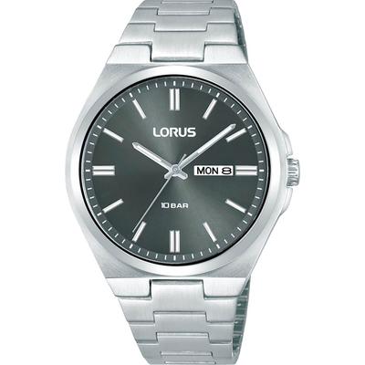 Quarzuhr LORUS, silber (silberfarben, schwarz, schwarz), Armbanduhren, Damen, silberfarben, Quarzuhr, Armbanduhr, Damenuhr, Herrenuhr, Edelstahlarmband, analog, Datum