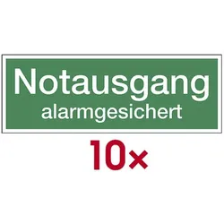 LimarLite Rettungszeichen Textschild »Notausgang« 40,0 x 14,0 cm Folie (0,4 mm), 40x14 cm