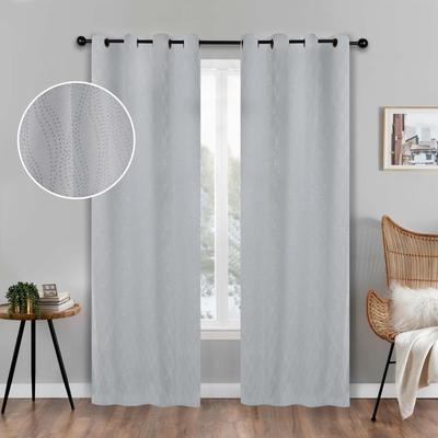 Superior Zuri Washable Room Darkening Curtains - Set of 2 Panels Window Drapes for Privacy, UV Sunlight Reduction