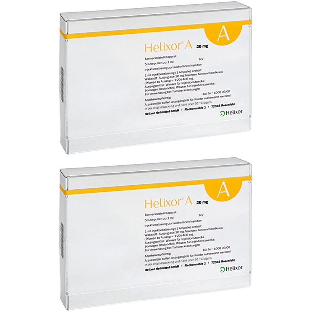 Helixor A Ampullen 20 mg x2 2x50 St