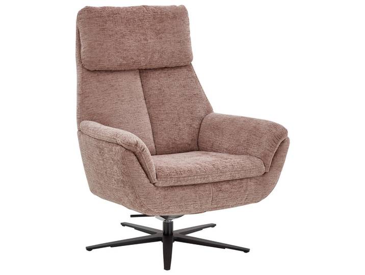 Beldomo Style Relaxsessel, Hellrosa, Metall, 79x108x89 cm, Goldenes M, Fussart wählbar, Stoffauswahl, erweiterbar (Typenauswahl), Wohnzimmer, Sessel, Relaxsessel