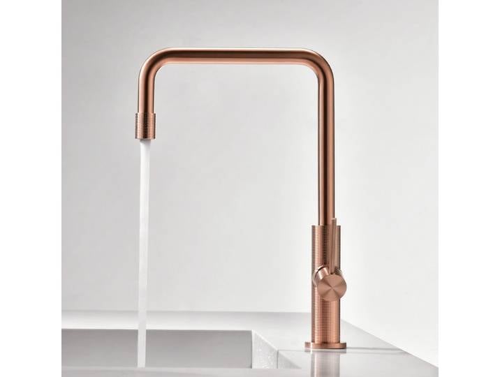 Robinet de cuisine rotatif en acier inoxydable 304, mélangeur d'eau chaude et froide