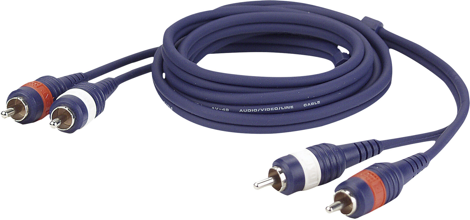 DAP Audio Fl24 – 2 Rca-Stecker L/r Auf 2 Rca-Stecker L/r, 0,75 M