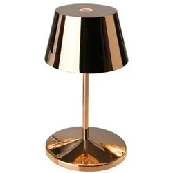 Villeroy & Boch Akku-Tischleuchte Seoul RC Alu, Eisen, Stahl Metall Gold Roségold