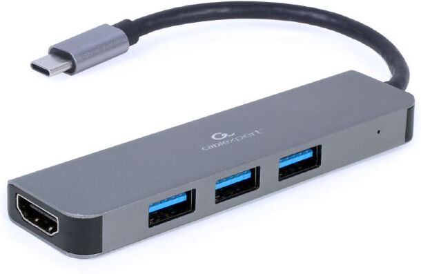 Adaptador Multipuerto 2 en 1 (Hub + HDMI) - GEMBIRD