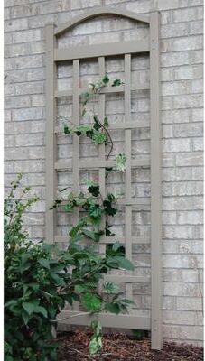 Dura Trel "DuraTrel Cambridge 28"" X 76"" Mocha Vinyl Trellis"