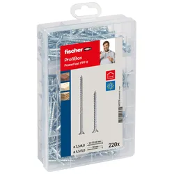 fischer Holzbauschrauben-Sortiment Meisterbox - PowerFast II SK PZ 220-teilig