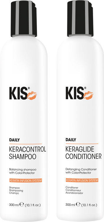 KIS KeraControl Shampoo 300ml and KeraGlide Conditioner 300ml Duo