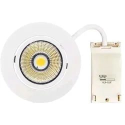 Nobile, Einbauleuchte, LEDEinbaustrahlerRund, 8W 4000K, 230V, Weiss matt (Aluminium, Aluminiumdruckguss)