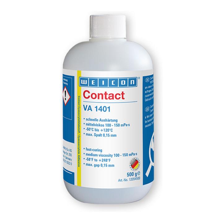 WEICON VA 1401 Cyanacrylat-Klebstoff, Sekundenkleber für Gewebe, Schaumgummi und großporige Elastomere, 0,5 kg (12054500)