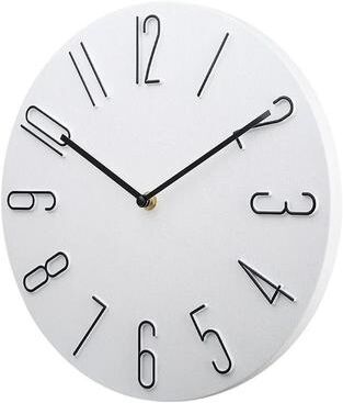 Uplift Picks 30cm Silent Wall Clock With Rose Gold Numbers white Black Needle 30 Cm