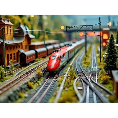CALVENDO Puzzle Wo KI auf Gleise trifft. | 2000 Teile Lege-Größe 90x67cm Foto-Puzzle für glückliche Stunden, Sonstige von , Calvendo Puzzle