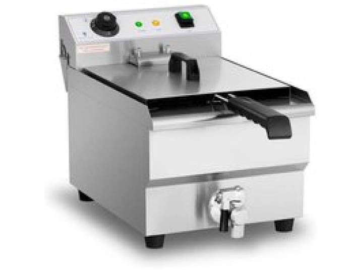 Royal Catering Friteuse Électrique De Restaurant Simple Professionnelle RCEF-13EHB (3 200 W Capacité Totale De 13L Volume DHuile