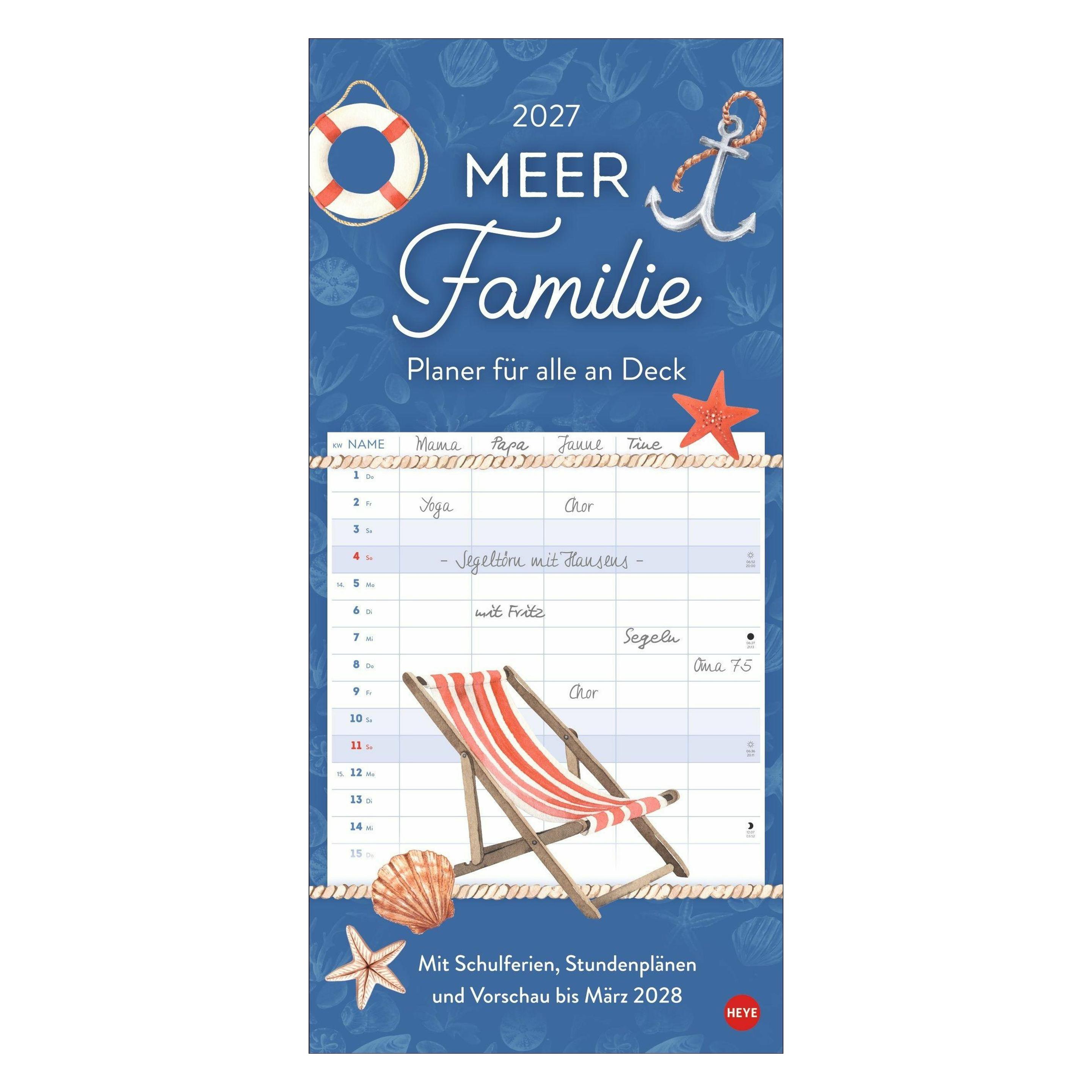Athesia Meer Familie Familienplaner 2027 - Planer für alle an Deck (66784781)