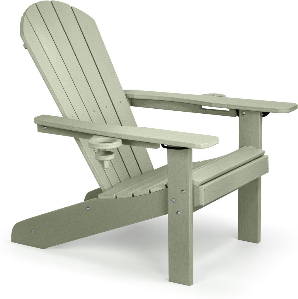 VonHaus Outdoor Adirondack Chair Green 81cm H X 74cm W X 79cm D