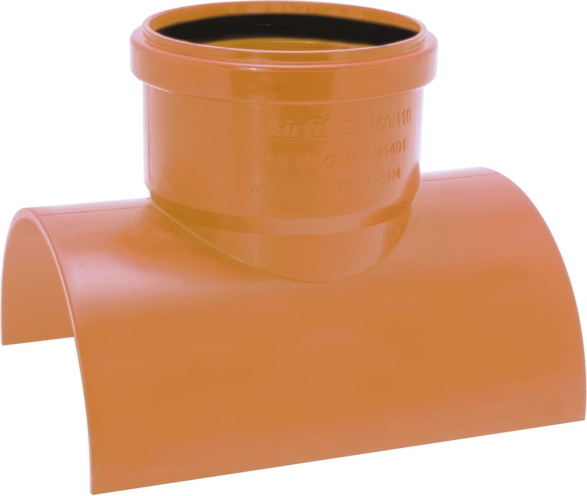 Branchement adhésif Airfit 165110KA DN 160 x 110 x 90°, PVC-U