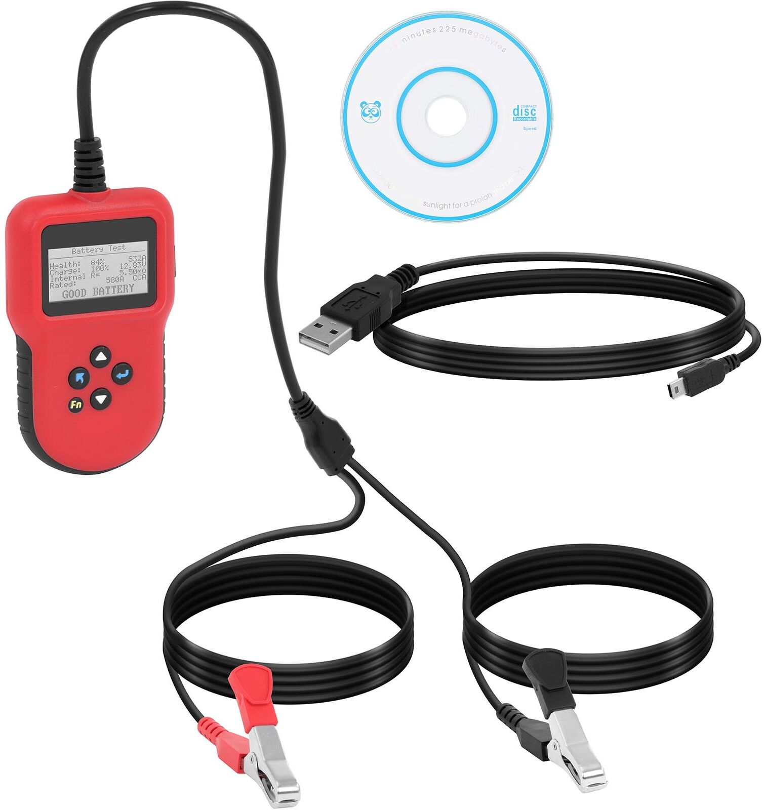 MSW Autobatterie Tester digital - 12 V/24 V - LCD - mehrsprachig