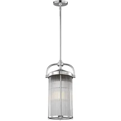 Elstead Lighting Paulson 3-flammige Pendelleuchte in Chrom für Bad und Wohnraum