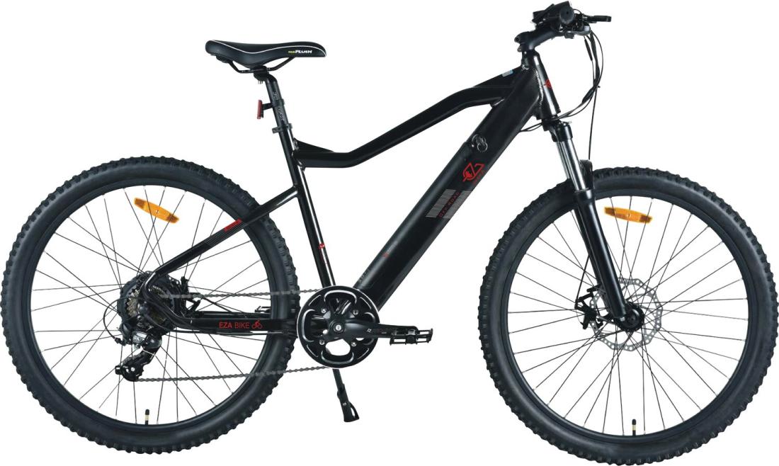 Elektro-Fahrrad 27,5'' All Road Schwarz - Eza
