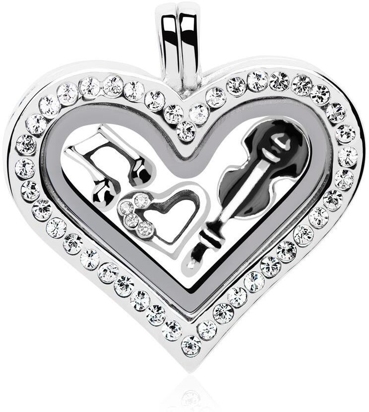 Unique Starterset Medaillon Charms 925er Silber silber