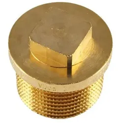 Rotguss Stopfen Nr. 3290, mit Vierkant, mit Außengewinde 1/2"