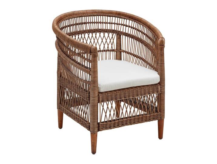 Rattansessel Holz Naturfarben