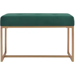 vidaXL Bank 80 cm Grün Samt