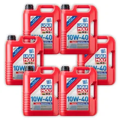 6x Motoröl LIQUI MOLY 4606 Truck Nachfüll-Öl 10W-40 Kanister 5 Liter