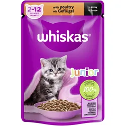 Whiskas Whiskas Junior mit Geflügel in Sauce 28x85 g