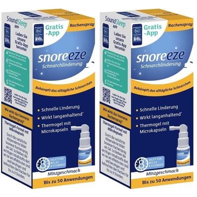 Snoreeze Schnarchlinderung Rachenspray 2x 2x23,5 ml Spray