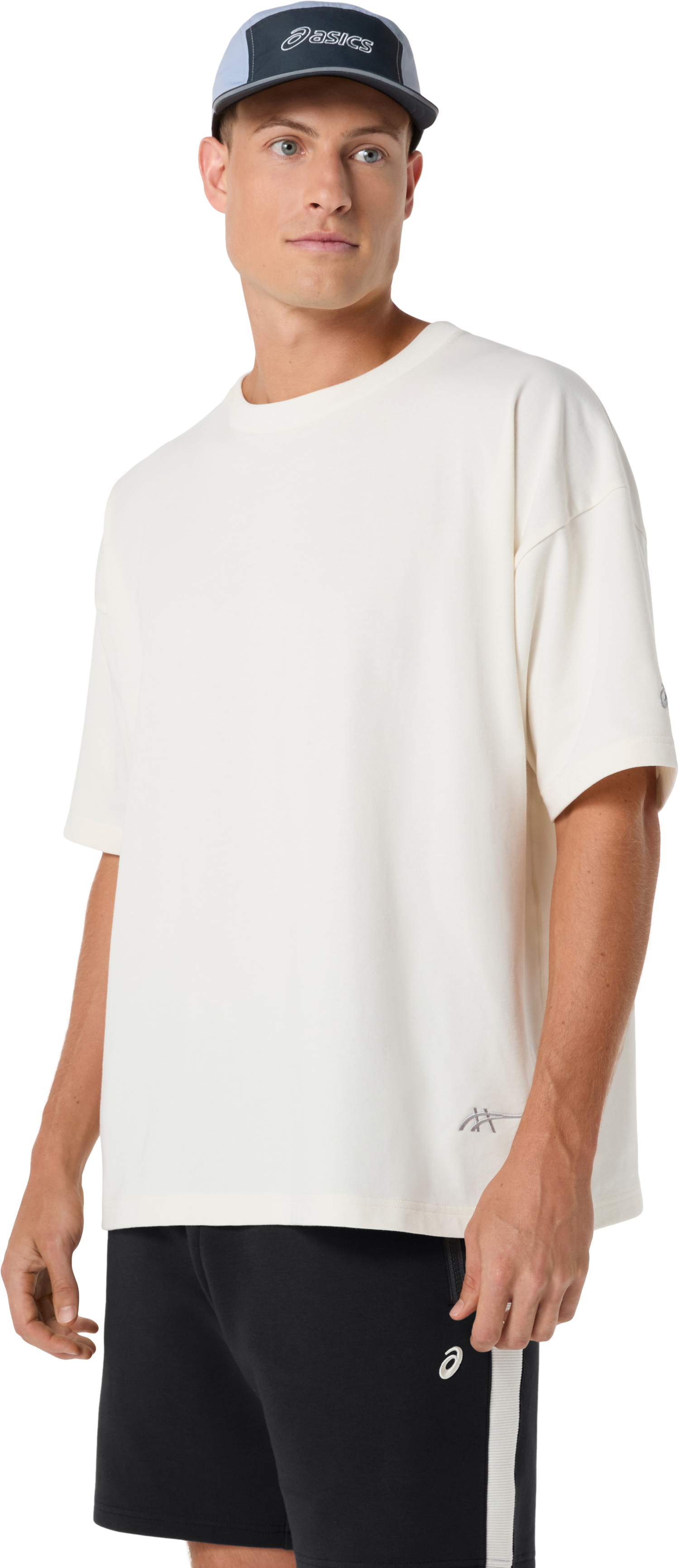 Trainingsshirt ASICS "ASICS TRACK CLUB HERITAGE RELAXED TEE", Herren, Gr. XXL, cream, Obermaterial: 60% Baumwolle, 40% Polyester, Shirts Trainingsshirt, mit ASICS TRACK CLUB Grafik mit Schriftzug, aus Baumwoll-Polyester-Mix cream XXL