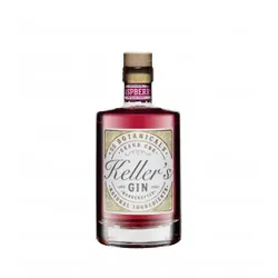 Keller’s Raspberry Distilled Gin vielseitiger Premium Gin aus 66 Botanicals mit fruchtiger Himbeere 35% - 500ml